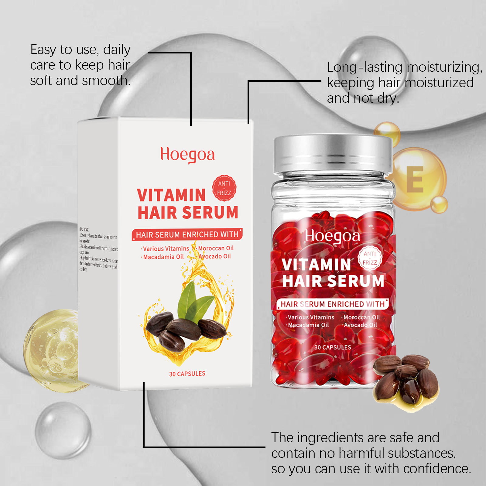Hair Care Products - Vitamin Saç Bakım Serumu Kapsülleri Yeniden