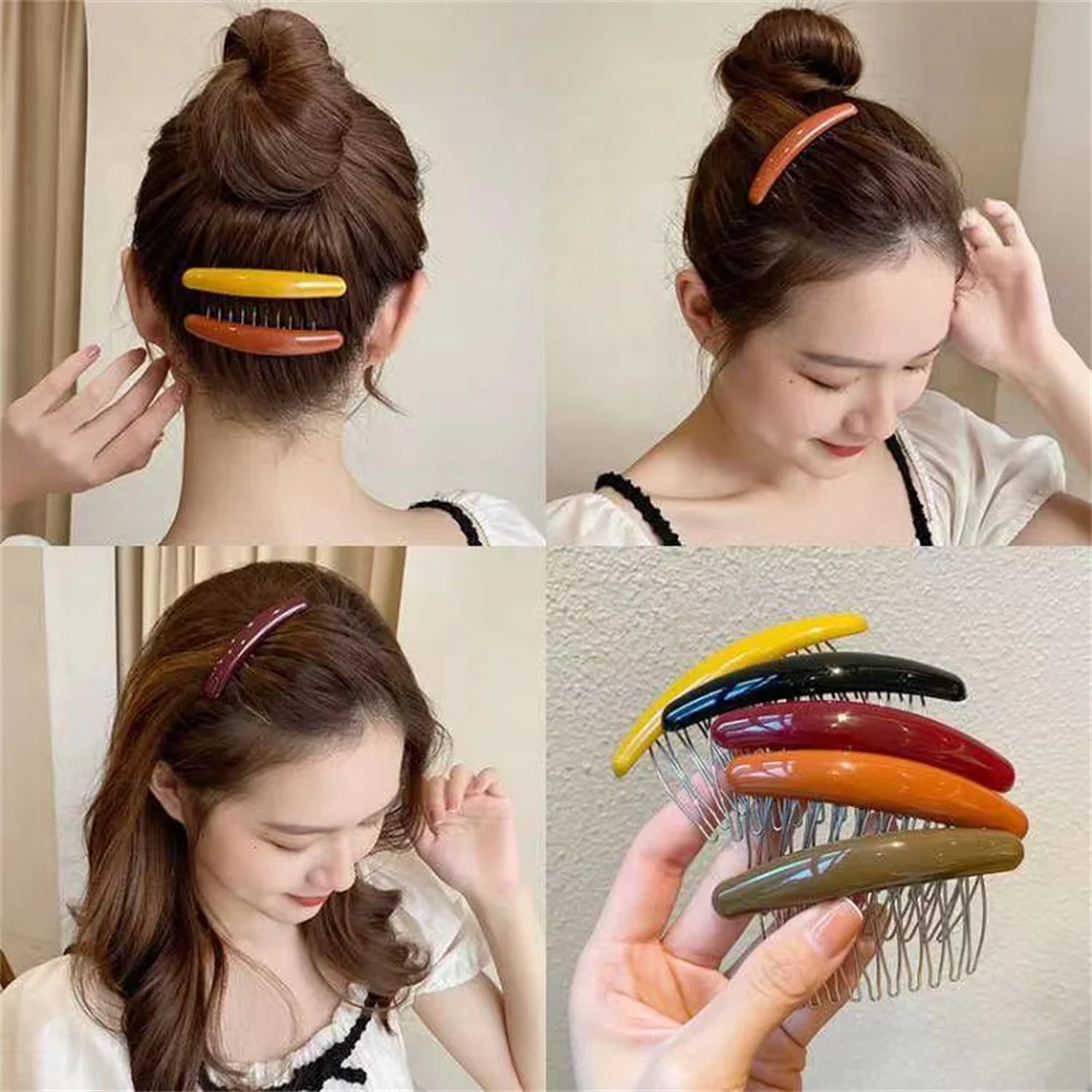 Düz renk kadın muz tarak klip  - Hair Care Korean Products incelemesi ve fiyatı